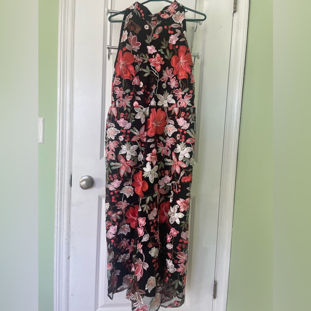 Sam Edelman for Macys EMBROIDERED Floral Maxi Dress - formal/evening sz 12